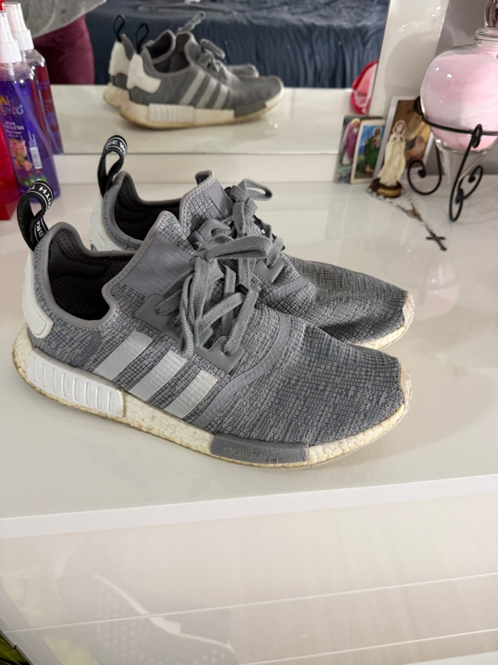 adidas Grey Knit NMD Sneakers